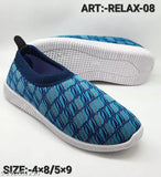 Striped textile belles for women - beautiful, comfortable, and stylish ankle loops (IND-5 to IND-9), Indian origin