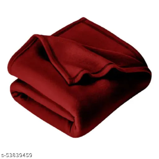 Fleece blanket for AC room and mild winter, 200 thread count fleece in adult size, made in India