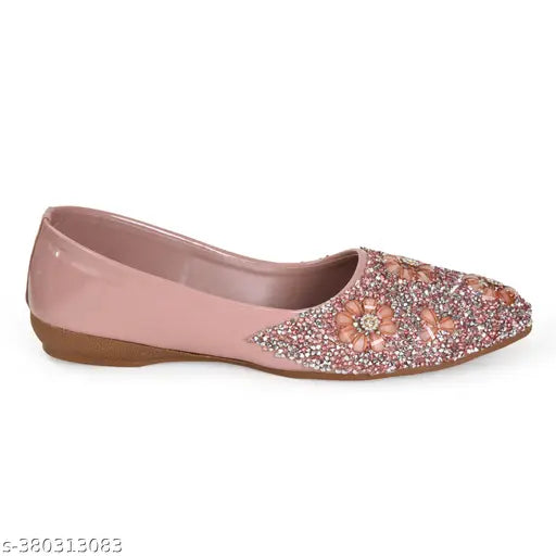Multicolor synthetic leather Trend Transfit ballerinas for women - textured slip-on footwear in sizes IND-5 to IND-9 (India)