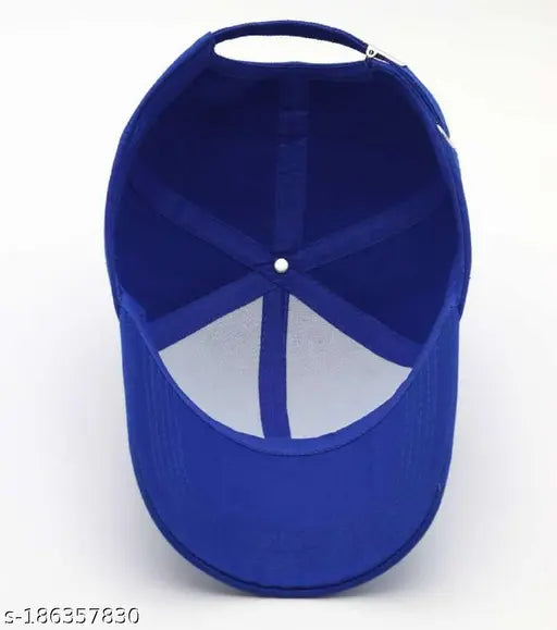 Adjustable cotton baseball caps, boys and girls set - Ediko brand plain caps on display