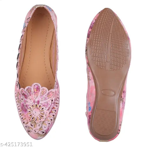 Synthetic ballerina flats for women, solid color Fabbmate Bellies in sizes IND-7, IND-8