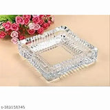 Transparent crystal tortoise round bowl, 4x4 inch set by Yug Enterprise - elegant decorative animal figurines for gifting and enhancing home ambiance