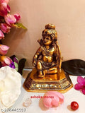 White metal Lord Ram idol in a showpiece with a dhanush, for home decor
