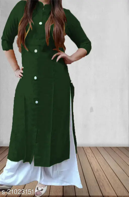 Aagam ensemble women's rayon kurta & crepe palazzo set, L-XXL sizes for Indian fashion