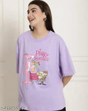 Fancy Glamorous Women Graphic Printed Cotton Regular Oversize tshirt for Girls