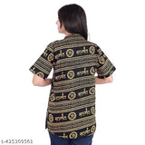 Orange Mahakaal religious print cotton blend kurta, premium quality for men and women. Sleeveless short kurti featuring Lord Mahakaal design on cotton fabric. Made in India