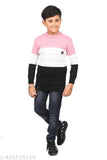 Colorblocked woolen sweater set for kids (2pcs), warm and cozy, ideal for winter seasons