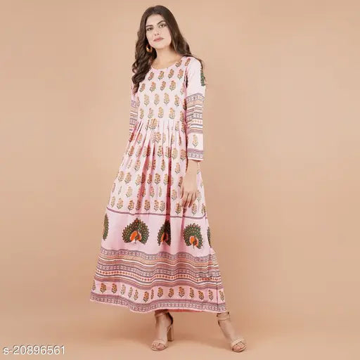 Trendy, sensational petite chanderi cotton kurtis