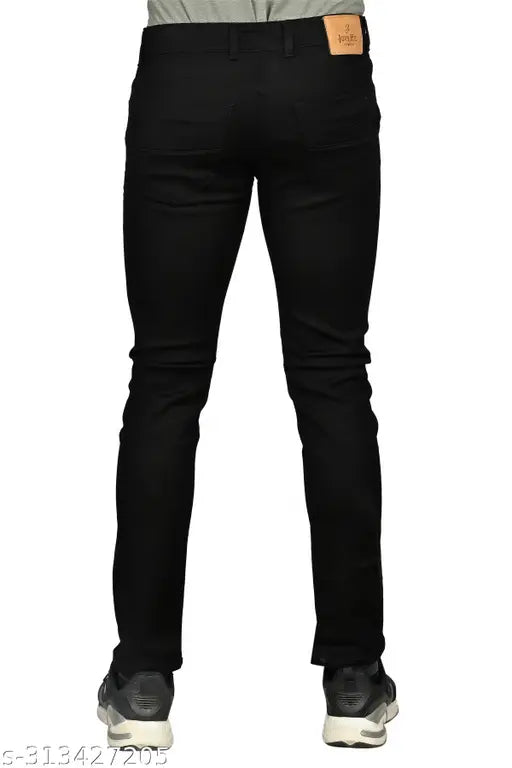 Black denim men's JovsHil jeans, size 28 (India-made)