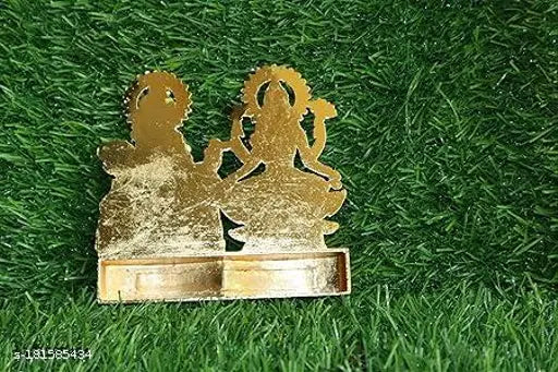 Gold-plated Metal Laxmi Kuber Idol, exquisite Hindu deity for Diwali, ideal gift, premium quality