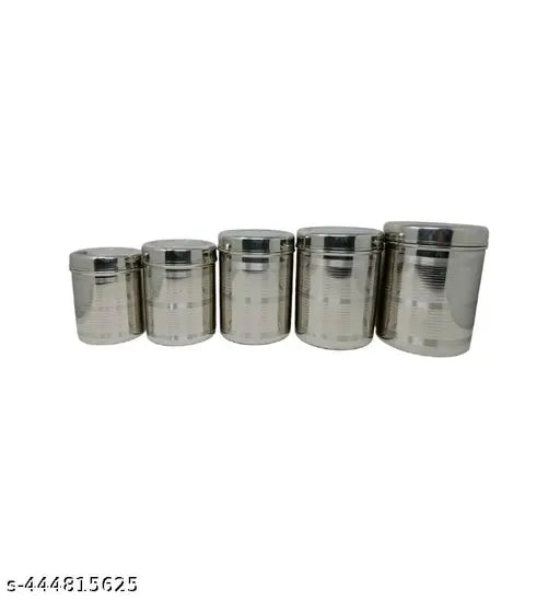 Stainless steel kitchen storage containers set of 5