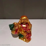Resin Feng Shui Laughing Buddha figure for wealth and happiness, symbolizing good luck and prosperity in home decor or spiritual spaces