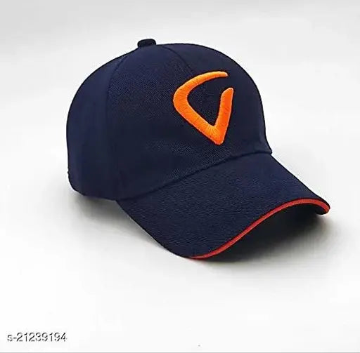 Attractive men's cotton baseball cap with embroidered net pattern - made in India