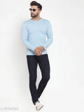 Cotton blend solid UNICOPS full sleeve T-shirt, long sleeves, sizes L & XL, made in India