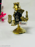 Black brass Shiv Pariwar with Shivling, Ganesha, Mata Parvati, Nandi - Indian religious sculpture set for pooja