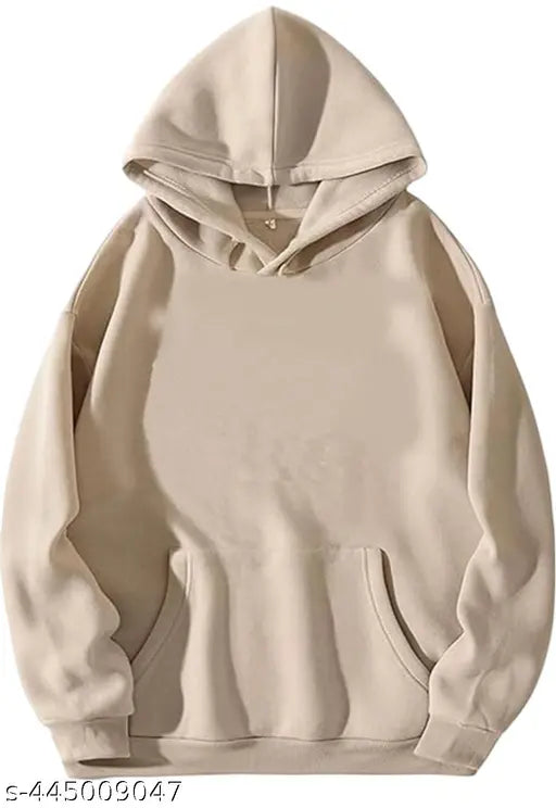 Beige espresso coffee hoodie, printed cotton blend with long sleeves, premium quality, made in India