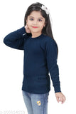 Maroon woolen round neck full sleeves design T-shirt inner sweater for kids winter, size 23 year to 78 year, maroon solid style