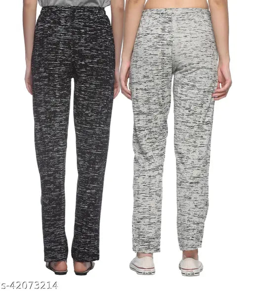 Printed pajama pants, women's style