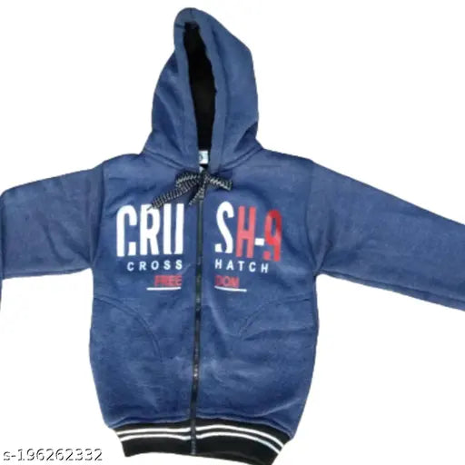Boys blue hooded sweatshirt, pack of 1, boys jackets and coats