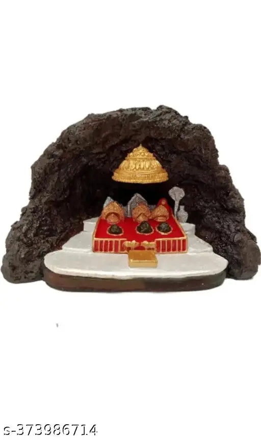 Resin Vaishno Devi god idol (12cm x 13cm x 10cm), Indian Mata statue for home worship