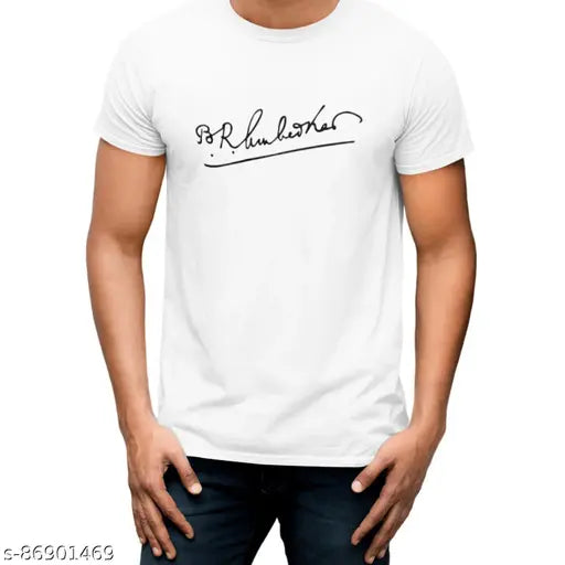 Sutees Dr Ambedkar T-Shirt (Signature Dry-Fit Polyester), printed with iconic design on short sleeves. Multipack includes sizes S to XXL, perfect for Indian fashion