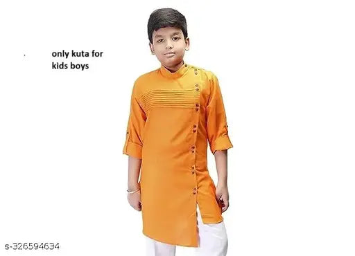 Seetoo cotton kurta for boys, traditional and party wear, solid pattern in various sizes from 2-3 to 10-11 years