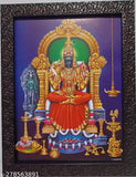 Synthetic resin, 13x10 inch Goddess Kanchi Kamakshi photo frame, Indian indoor decor