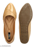 PU ballerinas, colorblocked bellies by Rimezs, India-sized 4-8