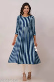Black, rayon, striped, kurta, long sleeves, unstitched