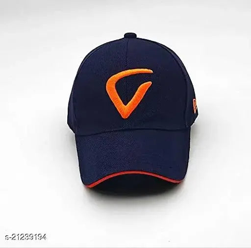 Attractive men's cotton baseball cap with embroidered net pattern, made in India
