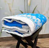 Handmade kids cotton quilt, 250 Gsm, embroidered border design, mild winter, breathable soft, India-origin