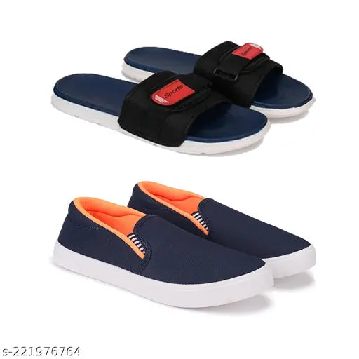 Waterproof EVA slippers, latest design for kids - Boys casual flip flops pack of 2