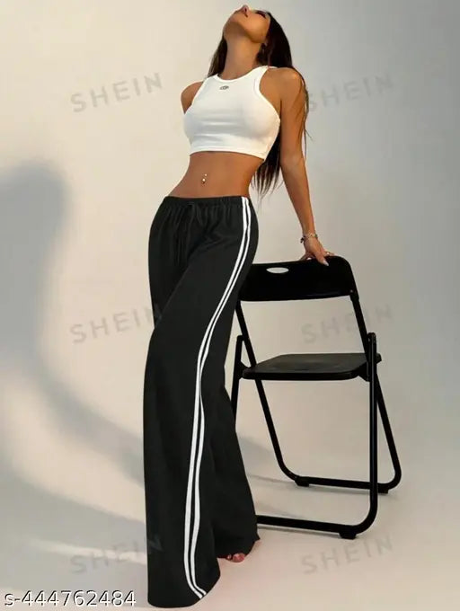 White cotton blend women's regular fit Lower combo set (S, M), solid white loungewear from India