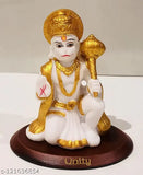 White resin Hanuman idol for car dashboard decoration or home