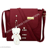 Tan zippered crossbody handbag