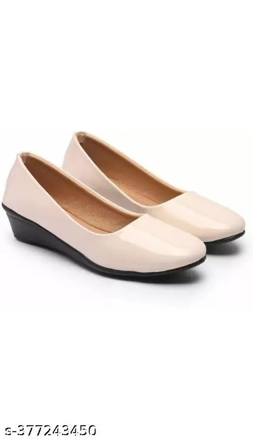 Patent leather ballerinas for women - synthetic, slip-on style in various sizes (IND-3 to IND-9), made in India