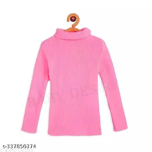 Wool self-design high neck full sleeve sweater pack (3 pcs) - perfect for winter infant wear