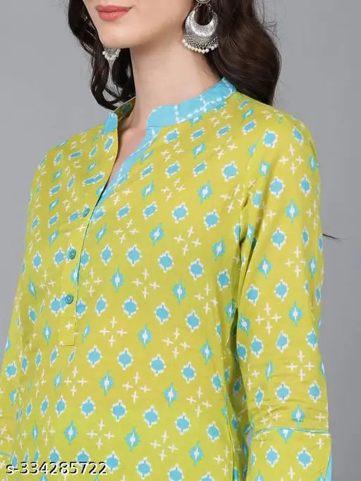 Rayon blend printed kurta palazzo set with dupatta, ideal for parties & festivals. Sustainable Indian fashion in single size