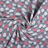 King size glace cotton fitted double bedsheet with 2 pillow covers, floral pattern, 180 thread count, ideal for summer