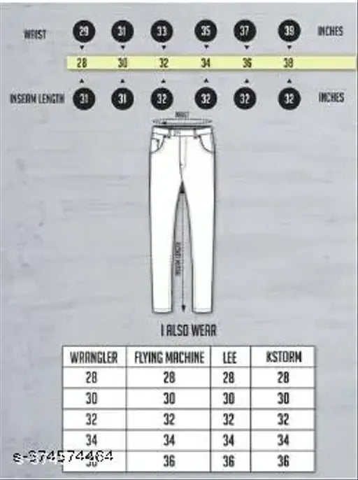 MONK Black denim men's jeans, solid pattern, high-quality Indian denim wear