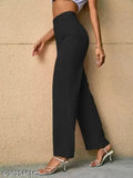 Black high-waisted skinny jeans