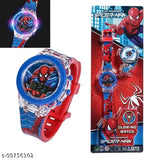 Spiderman Kids Wristwatch, Glow in the Dark Display, Water Resistant Design