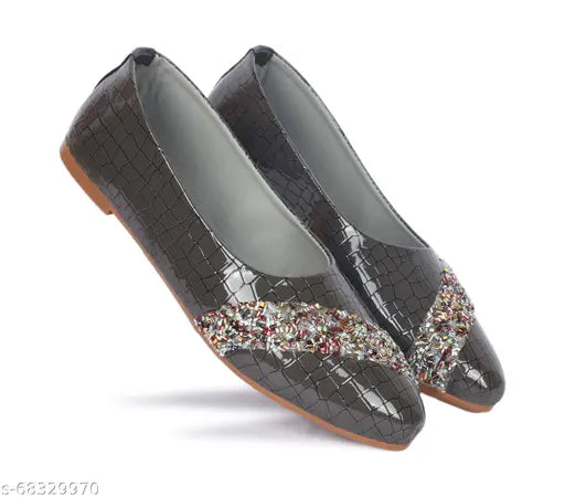 Skyheel Latest Collection embellished casual shoes for women & girls, synthetic, closed back, fashionable comfort