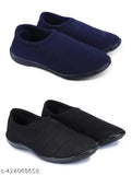 Canvas and PVC slip-on casual shoes for women pair of 2, perfect for daily wear and activities like running, walking, gyming, and training. Sizes available from IND-5 to IND-9. Made in India