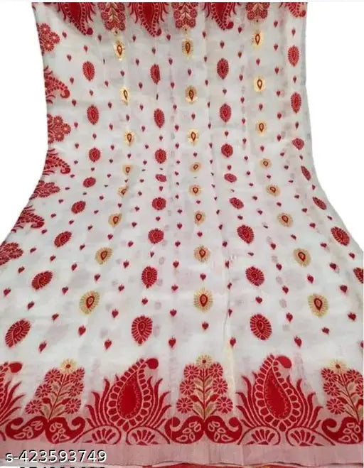 Yellow Surat Shoft jamdani saree with vichitra silk embroidered blouse, Indian handloom fashion accessory