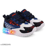 Canvas and rubber boys' lighting shoes, solid net pattern, 12-18 months size, Indian origin