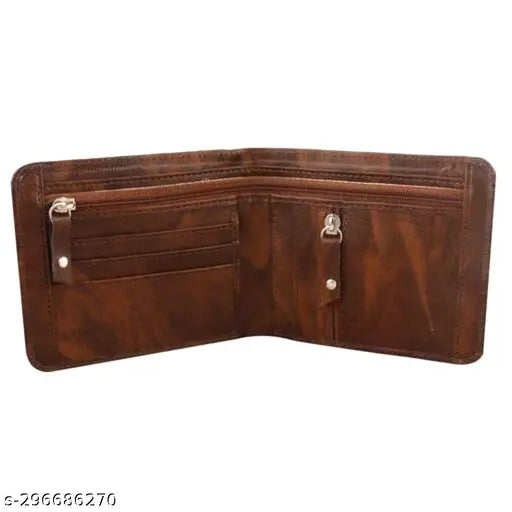 Trendy PU leather wallet, exquisite zipper coin pocket design, 5 card slots, 2 currency compartments