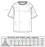 Men's loose-fit polycotton oversized t-shirt, solid color in various sizes (S-6XL), perfect for a stylish and smart look
