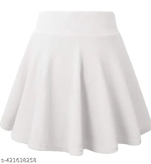 Cotton blend mini skirt in solid net, women's size 26, 28, 30, 32, 34 (Waist: 26-34in, Length: 15-17in, Hip: 30-34in), Indian-made fashion piece