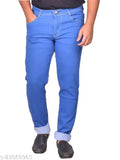 Solid rasso denim men's jeans, quality affordable fashion for easy navigation. Dimensions: 28/30/32/34/36/38/40/42 waist x 42 inch length. Made in India